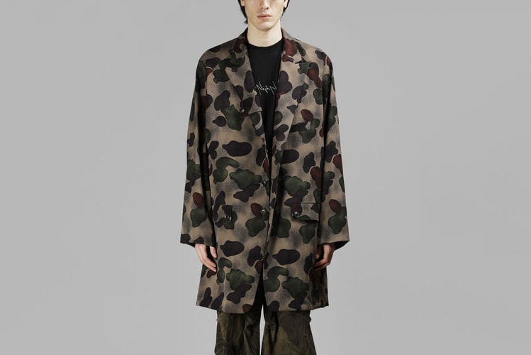 Up Your Winter Wardrobe With This Yohji Yamamoto Reversible Patterned Overcoat
