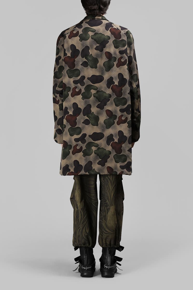 Yohji Yamamoto Reversible Patterned Overcoat