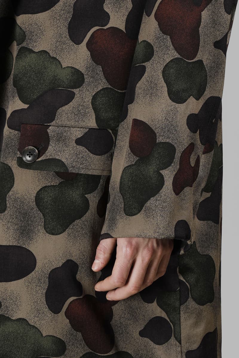 Yohji Yamamoto Reversible Patterned Overcoat