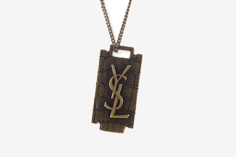 ysl razor blade necklace