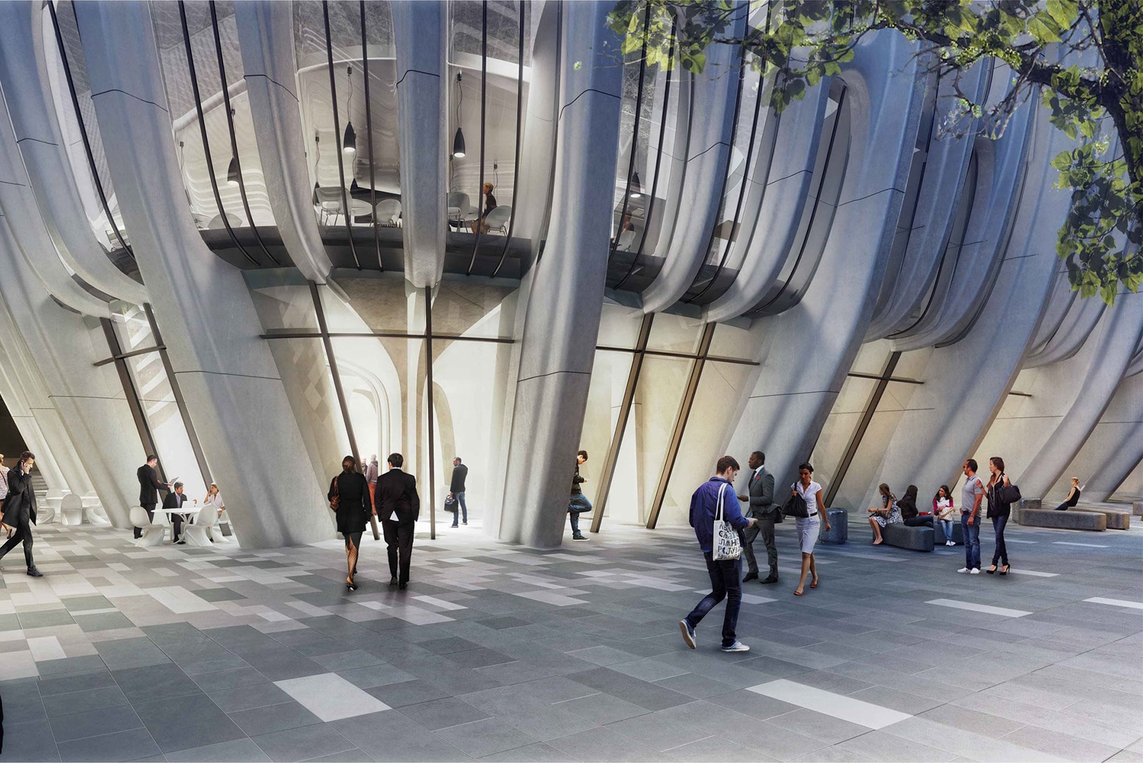Zaha Hadid Architects Stacked Vases Hotel Tower Melbourne Mandarin Oriental