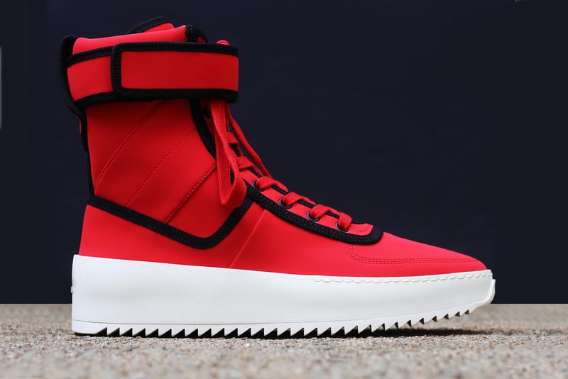 A Closer Look at the Fear of God Military Sneaker In "Infrared"