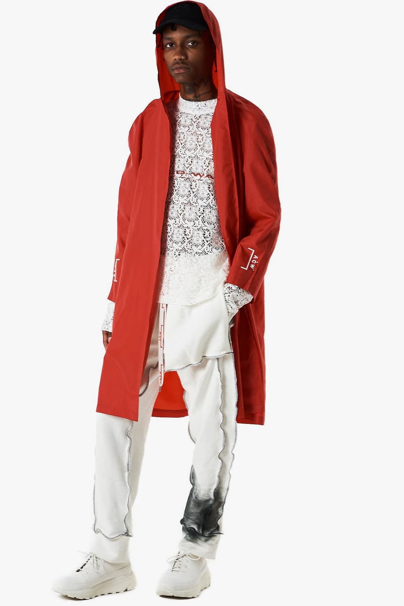 A-COLD-WALL* Red Hooded Nylon Coat H. Lorenzo Apparel Outerwear Jacket Windbreaker Raincoat