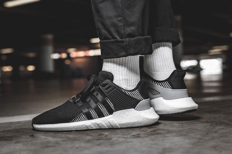 adidas eqt support 93/17 on feet