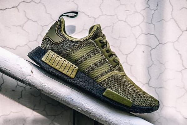 adidas NMD R1 in Olive Green With Black 