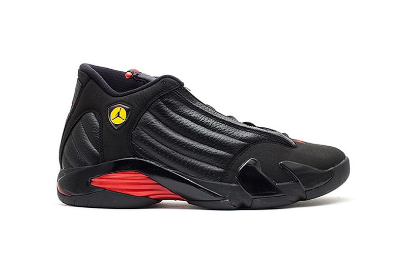Air Jordan 14 Last Shot 20th Anniversary Retro Michael Jordan Utah Jazz Chicago Bulls Black Red 1998 NBA Finals Championship Rings