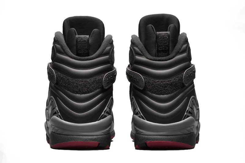 Air Jordan 8 Cement 2017 September 16 Release Date Info Sneakers Shoes Footwear black red bred suede nubuck michael brand aj8 4