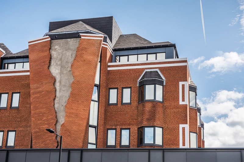 Alex Chinneck Split Brick Facade London Six Pins Half Dozen Needles