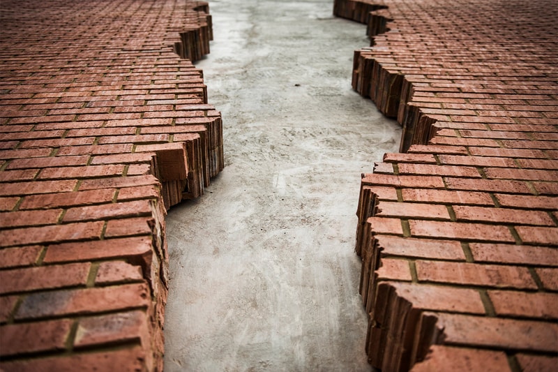 Alex Chinneck Split Brick Facade London Six Pins Half Dozen Needles