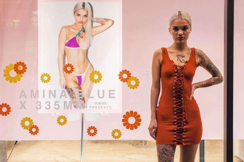 Amina Blue 335mm Pop Up Shop Nubian Japan Tour 2017 kanye west model yeezy season photography photographer portraits pictures