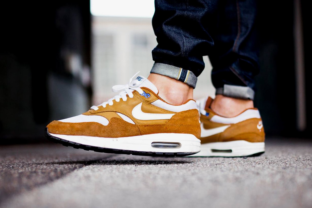 atmos Nike Air Max 1 Curry 2018 Retro Sneakers Shoes Footwear Release Date Info 2003 rumors jeans white blue