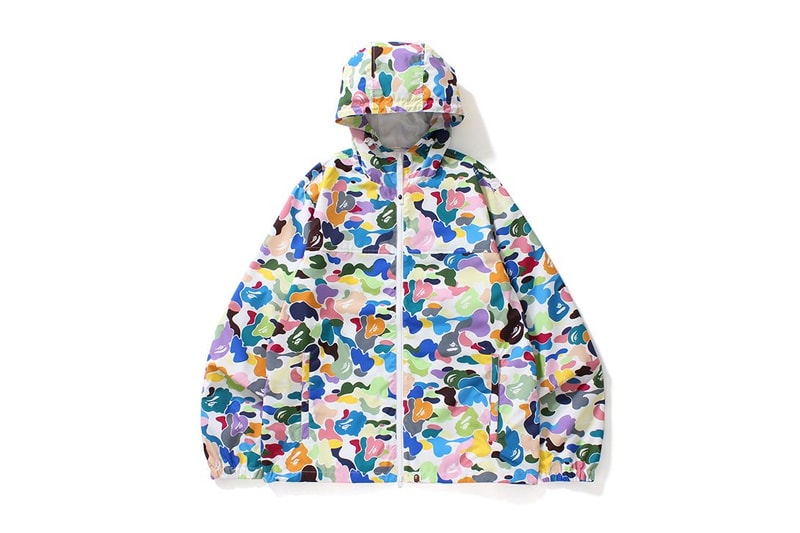 A Bathing Ape BAPE Multi Camo 2017 August 19 Jacket Shark Hoodie Tee T Shirt Ape Head Baby Milo