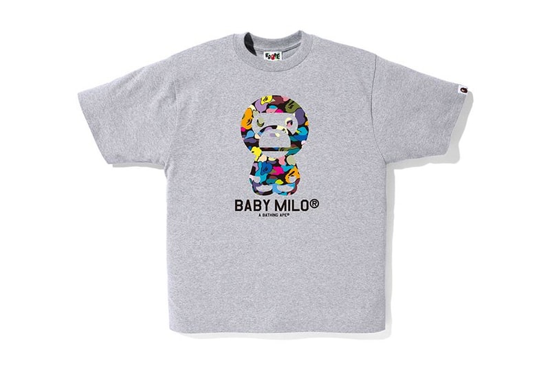 A Bathing Ape BAPE Multi Camo 2017 August 19 Jacket Shark Hoodie Tee T Shirt Ape Head Baby Milo