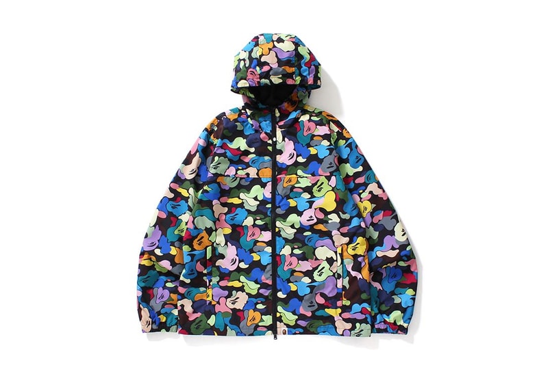 A Bathing Ape BAPE Multi Camo 2017 August 19 Jacket Shark Hoodie Tee T Shirt Ape Head Baby Milo
