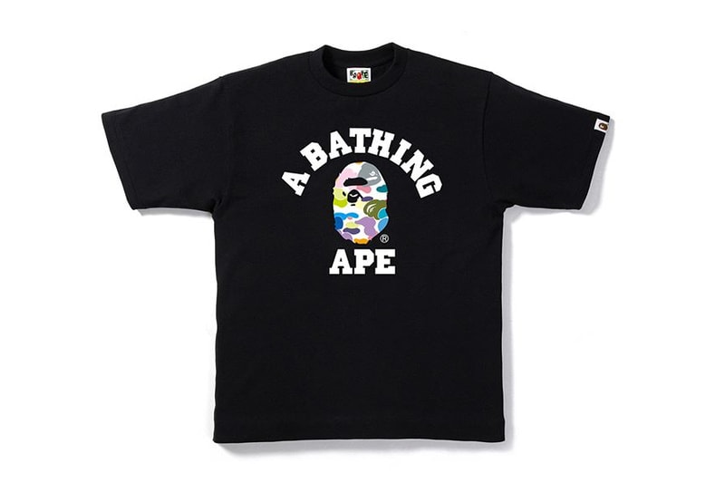 A Bathing Ape BAPE Multi Camo 2017 August 19 Jacket Shark Hoodie Tee T Shirt Ape Head Baby Milo