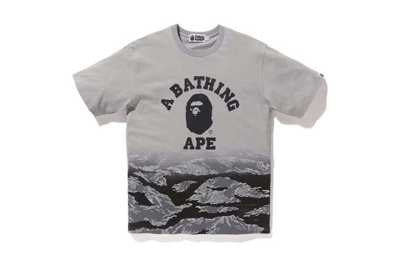 BAPE A Bathing Ape 2017 Summer Tiger CAMO Collection BAPE Black White Grey Hoodie T Shirt Tee Sweatshirt Cap Hat Ape Shall Never Kill Ape