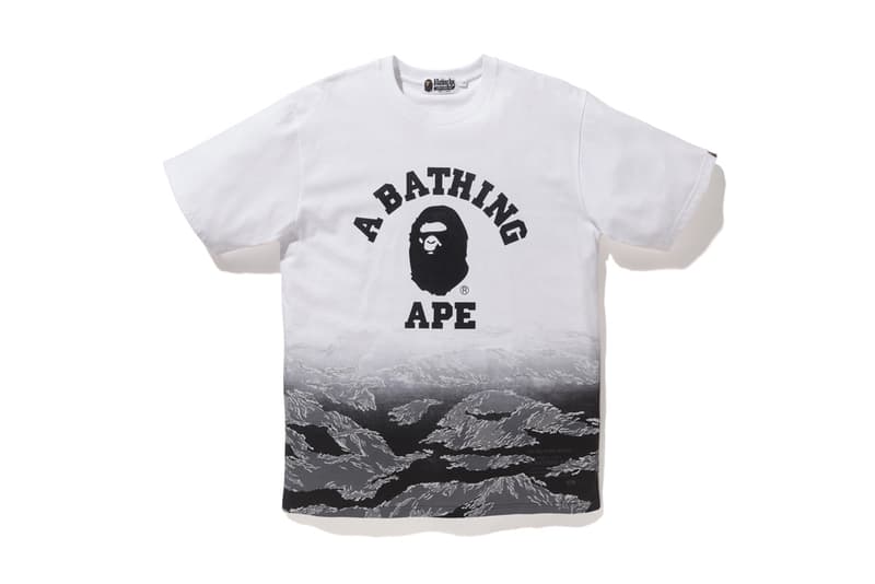 BAPE A Bathing Ape 2017 Summer Tiger CAMO Collection BAPE Black White Grey Hoodie T Shirt Tee Sweatshirt Cap Hat Ape Shall Never Kill Ape