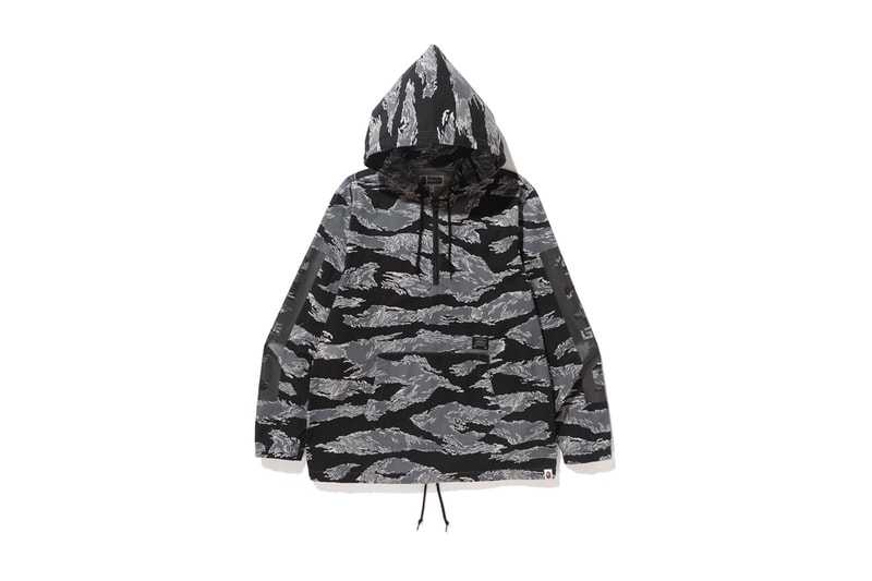 BAPE A Bathing Ape 2017 Summer Tiger CAMO Collection BAPE Black White Grey Hoodie T Shirt Tee Sweatshirt Cap Hat Ape Shall Never Kill Ape