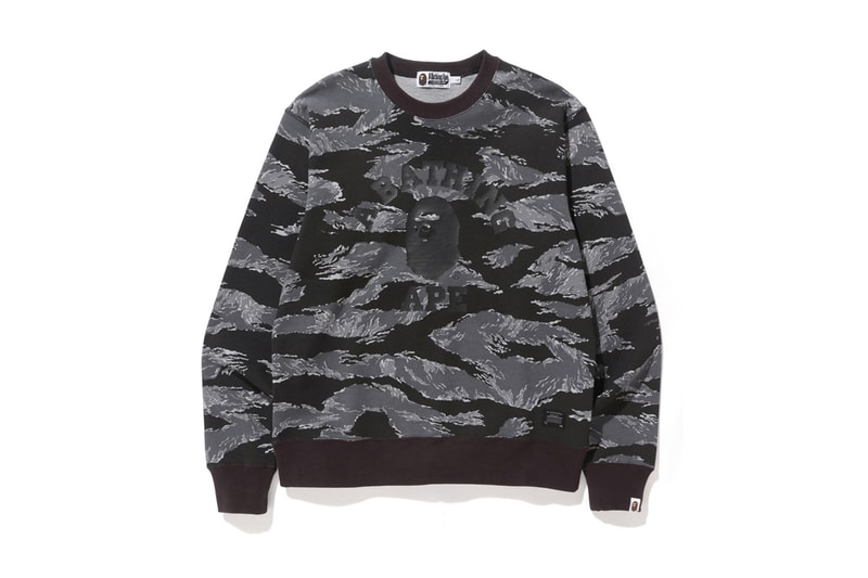BAPE A Bathing Ape 2017 Summer Tiger CAMO Collection BAPE Black White Grey Hoodie T Shirt Tee Sweatshirt Cap Hat Ape Shall Never Kill Ape
