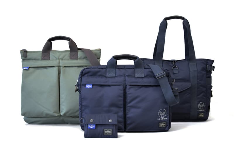 Buzz Ricksons Porter 2017 Fall Winter Collection Collaboration Navy Blue Olive Drab Bags Shoulder Tote Wallet