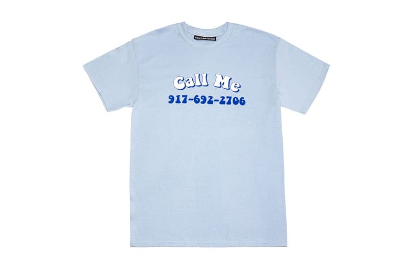 Call Me 917 2017 August 18 Drop Delivery T Shirts Tees Hats Caps Pin Skate Decks Skateboards
