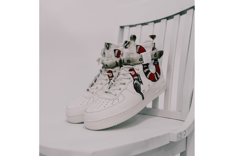 Ceeze Custom Air Force 1 Special Field Join or Die SF AF1 Gucci Snake Distressed Customs Sneakers