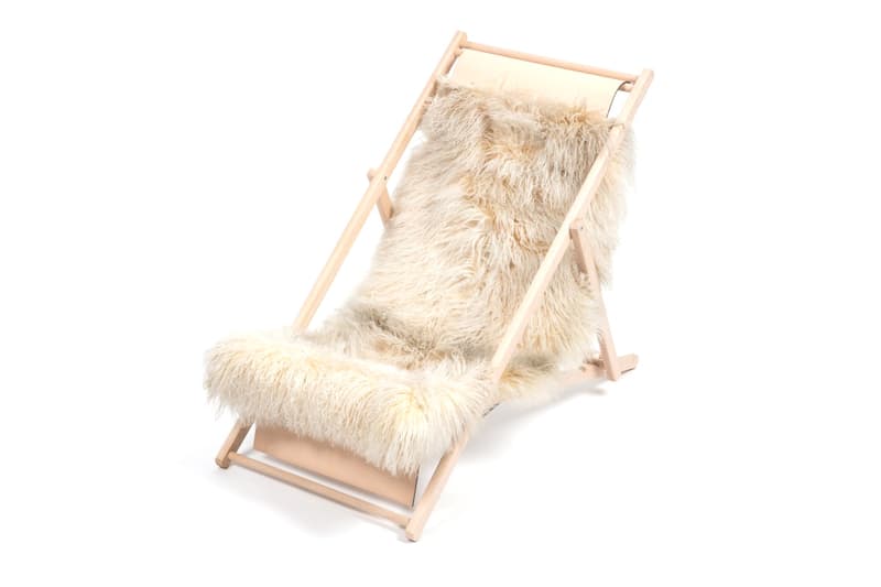 colette Lucien Pagès Moynat Fur Deckchair