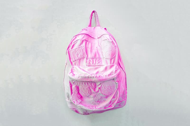 Daniel Arsham Chiaroscuro Pink Backpack Instagram MTV Yin Yang Nine Inch Nails NIN Nirvana NASA Bart Simpson Miami Heat