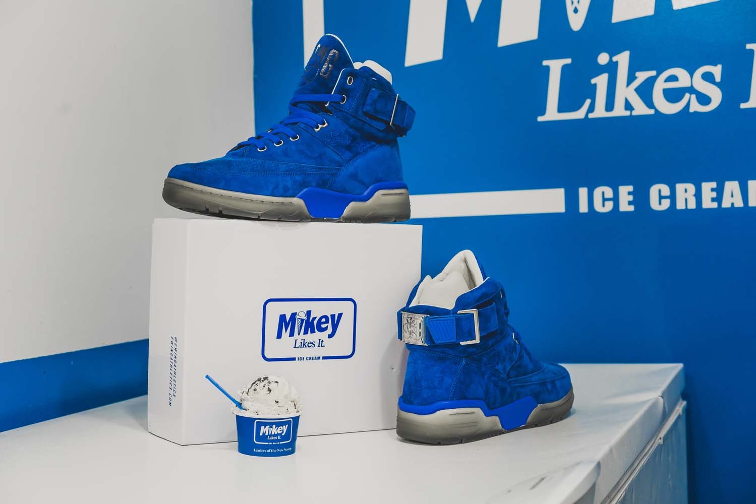 Ewing Athletics Mikey Likes It Ice Cream 33 Hi Harlem LES Patrick Chewing Blue Clear Sole