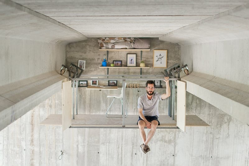Fernando Abellanas Suspends a Hidden Studio Beneath a Bridge in Valencia