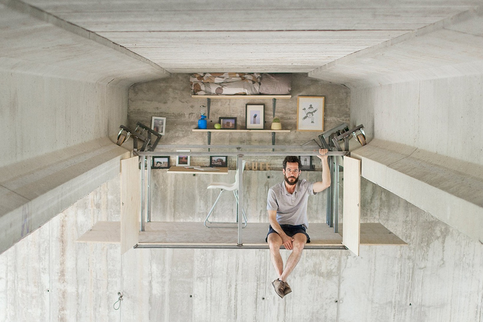 Fernando Abellanas Hidden Studio Under Bridge Valencia Spain