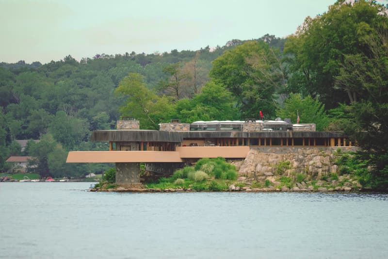Frank Lloyd Wright Private Island On Sale for $14.9 Million Massaro House Island Mahopac Lake home Lake Mahopac New York