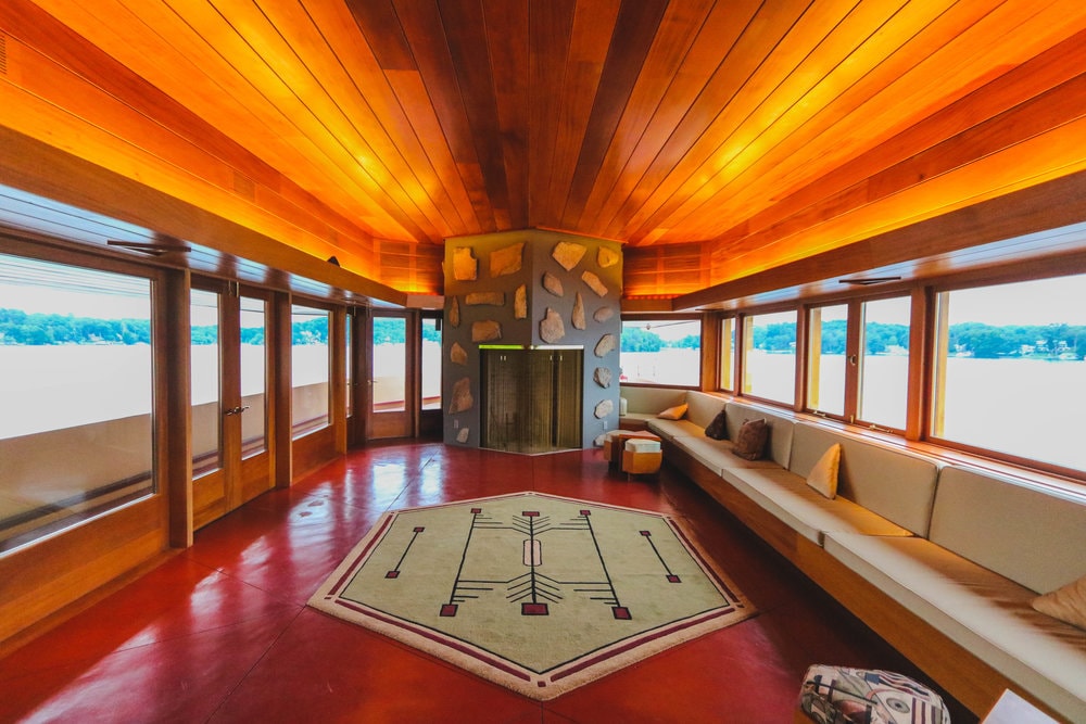 Frank Lloyd Wright Private Island On Sale for $14.9 Million Massaro House Island Mahopac Lake home Lake Mahopac New York
