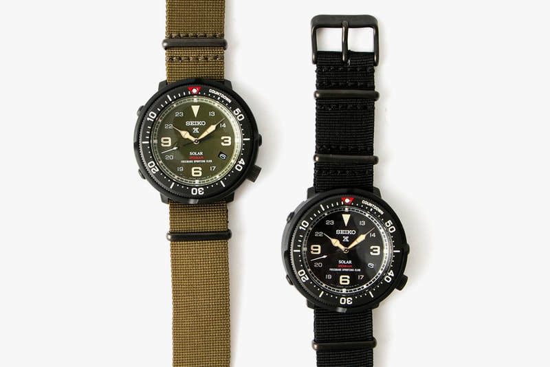 Freemans Sporting Club Seiko PSX Fieldmaster Watch Black Olive Collaboration 2017 September Release Date Info