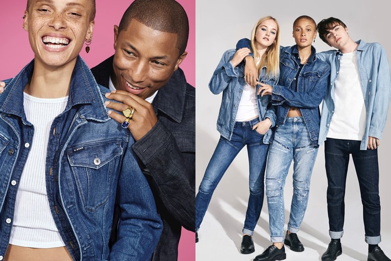 G STAR RAW 2017 Fall Winter Campaign Pharrell Williams Lennon Gallagher Adwoa Collier Schorr collection photos lookbook