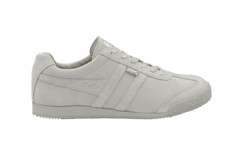 Gola Engineered Garments Collaboration Aztec Harrier Navy Grey Suede White Leather Tobacco Suede