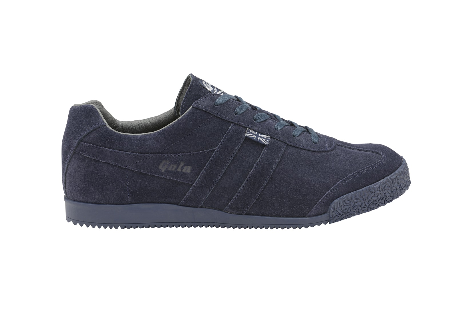 Gola Engineered Garments Collaboration Aztec Harrier Navy Grey Suede White Leather Tobacco Suede