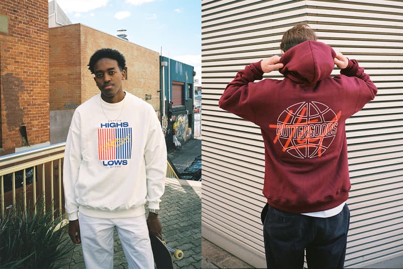 Highs and Lows Butter Goods 2017 Collaboration Australia Release Date Drop September Pop Up Jackets Tees