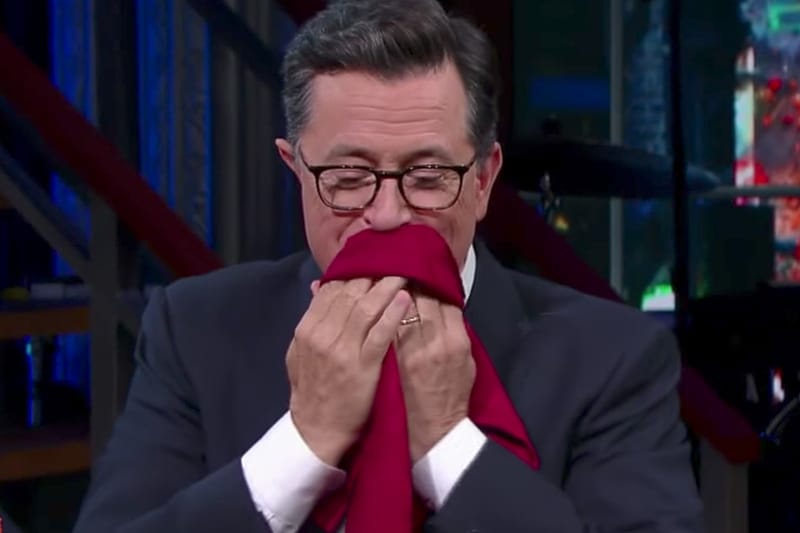 Stephen Colbert Welcomes Sean Evans to His Late Show for a Remote 'Hot Ones' Challenge