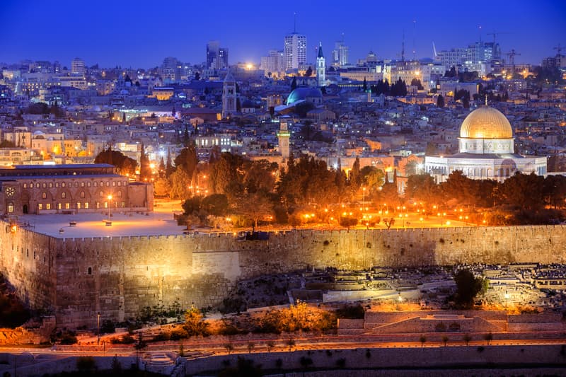 Jerusalem Dome of the Rock Cityscape