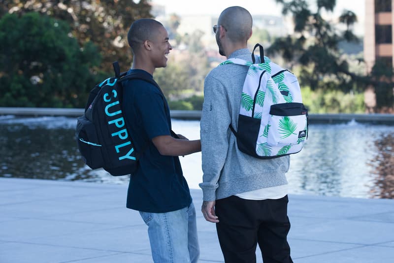 JanSport Diamond Supply Co Fall Lookbook Collaboration Palm Prints Backpacks Bags Back to School Packs Pouch Duffle