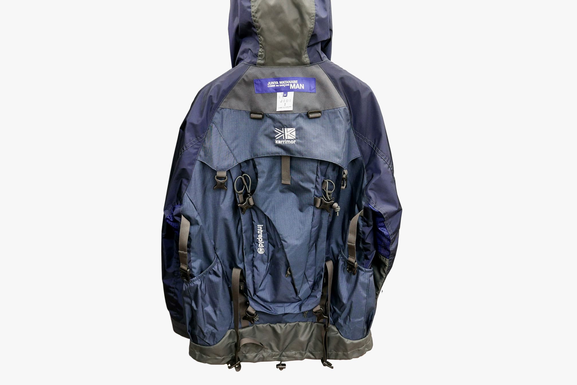 north face jacket built in backpack
