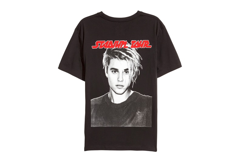 H&M Justin Bieber New Purpose Tour Merch merchandise t-shirts tee hoodies sweatshirts concert