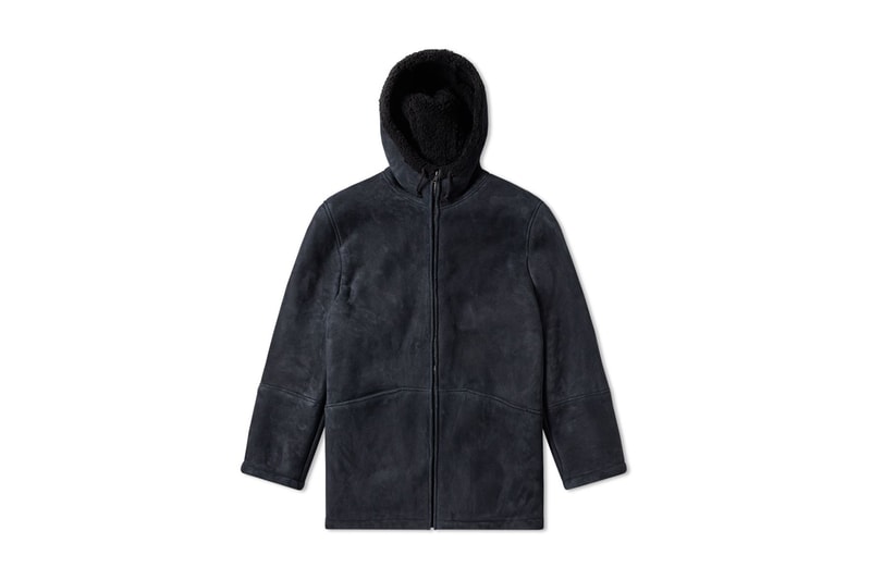Kanye West YEEZY SEASON 5 Short Long Shearling Jacket Birch Ink Off White Black Blue 2017 August Release Date Info END Clothing
