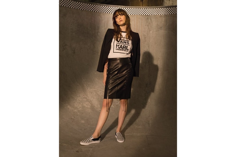 Karl Lagerfeld x Vans Checkerboard Slip Ons