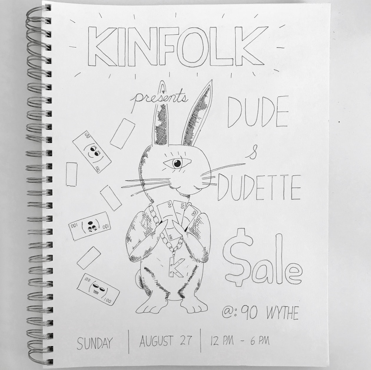 Kinfolk Dude Dudette Sidewalk Sale pop up shop Supreme Bedwin & The Heartbreakers Brain Dead Clothing Apparel Fashion Accessories new york nyc city brooklyn store retail