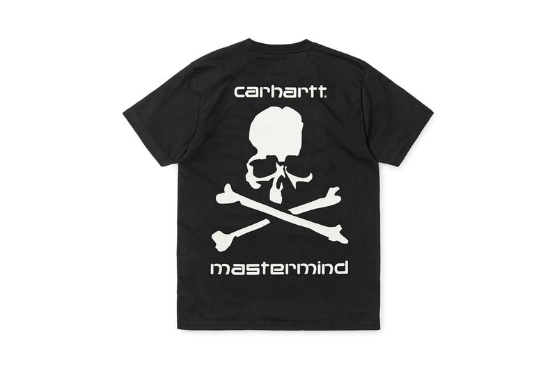 mastermind JAPAN Carhartt WIP TShirt Ikebukuro Opening Exclusive Black Skull Crossbones Logo Tee