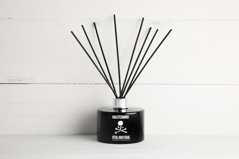 mastermind WORLD VITAL MATERIAL Reed Diffuser Black Limited Edition skull and crossbones white scent smell goods fragrance