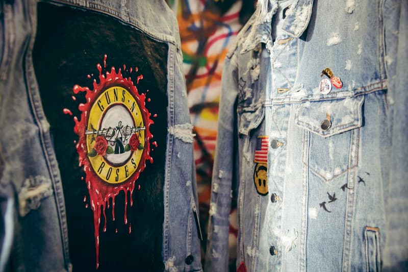 Guns N Roses Maxfield LA Bravado Pop up Launch Party Los Angeles Off White Enfant Riches Deprimes Palm Angels Kelly Cole MadeWorn AMIRI