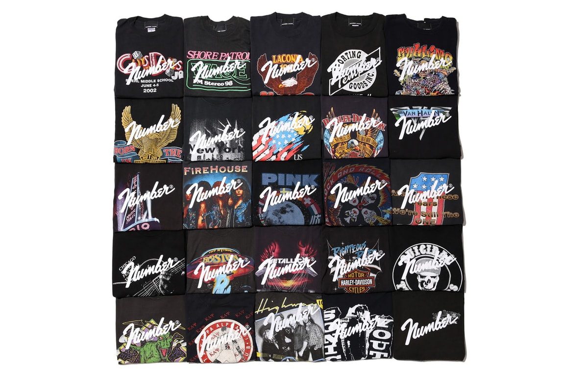 nano universe NUMBER (N)INE Merch T-shirts nine 9 tees band vintage retro store retailer style fashion